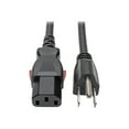 thumbnail image 1 of Tripp Lite by Eaton Computer Power Cord NEMA 5-15P to Locking C13 - 10A 125V 18 AWG 3 ft. (0.91 m) - For Monitor, PC, Server, Printer, Computer - 125 V AC Voltage Rating - 10 A Current Rating - Black, 1 of 4