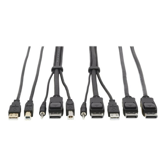 Tripp Lite 10ft 4K DisplayPort KVM Cable Kit P783010DPU
