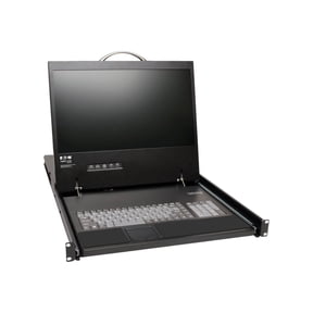 Tripp Lite by Eaton NetCommander 16-Port Cat5 KVM over IP Switch - 19 in. LCD 1 Remote + 1 Local User 1U Rack-Mount - 16 Computer(s) - 19" - 16 x RJ-45 Keyboard/Mouse/Video - 1U Height