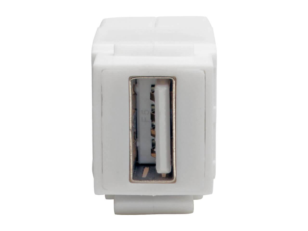 Eaton U060-000-KP-WH EATON TRIPP LITE SERIES USB 2.0 ALL-IN-ONE KEYSTONE/PANEL MOUNT COUPLER (F/F), W