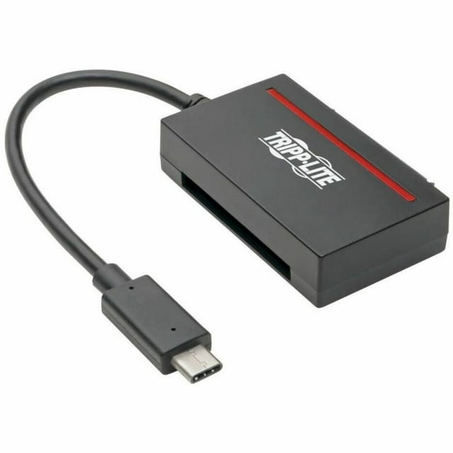Tripp Lite by Eaton USB 3.1 Gen 1 (5 Gbps) USB-C to CFast 2.0 Card and SATA III Adapter Thunderbolt 3 compatible - 1 x HDD Supported - USB 3.1 Type C - Acrylonitrile Butadiene Styrene (ABS)