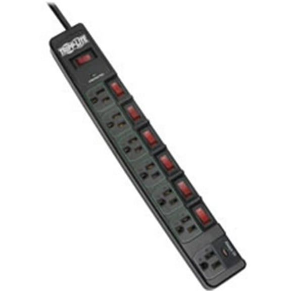 Tripp Lite  Eco-Surge 7-Outlet Surge Protector, Black