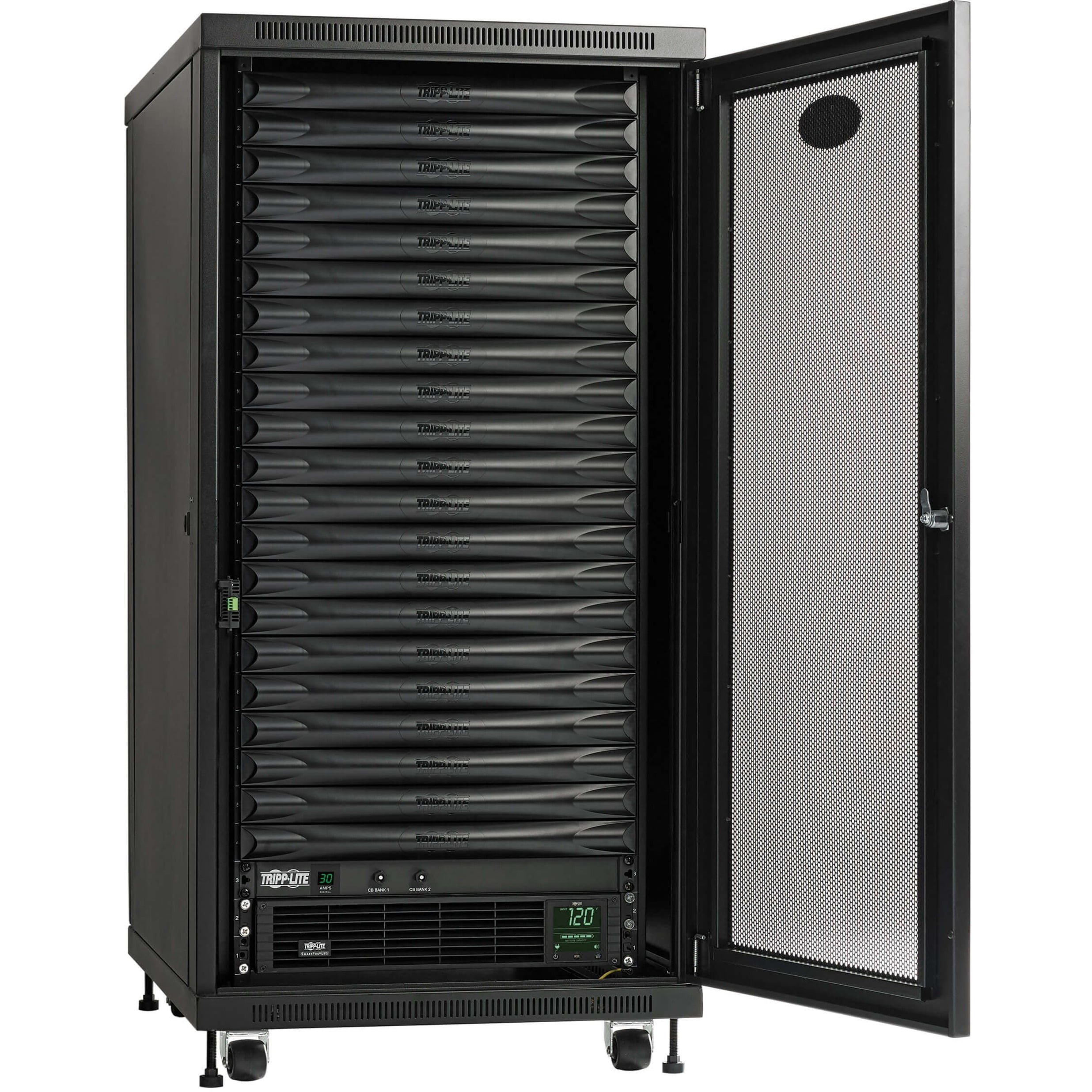 Tripp Lite EdgeReady Micro Data Center 21U w/ 3000VA UPS & PDU 24U Rack ...