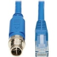 thumbnail image 1 of Tripp Lite Ethernet Cable M12 XCode Cat6 1G UTP CMR-LP PoE M12 RJ45 M/M 2M, 1 of 5