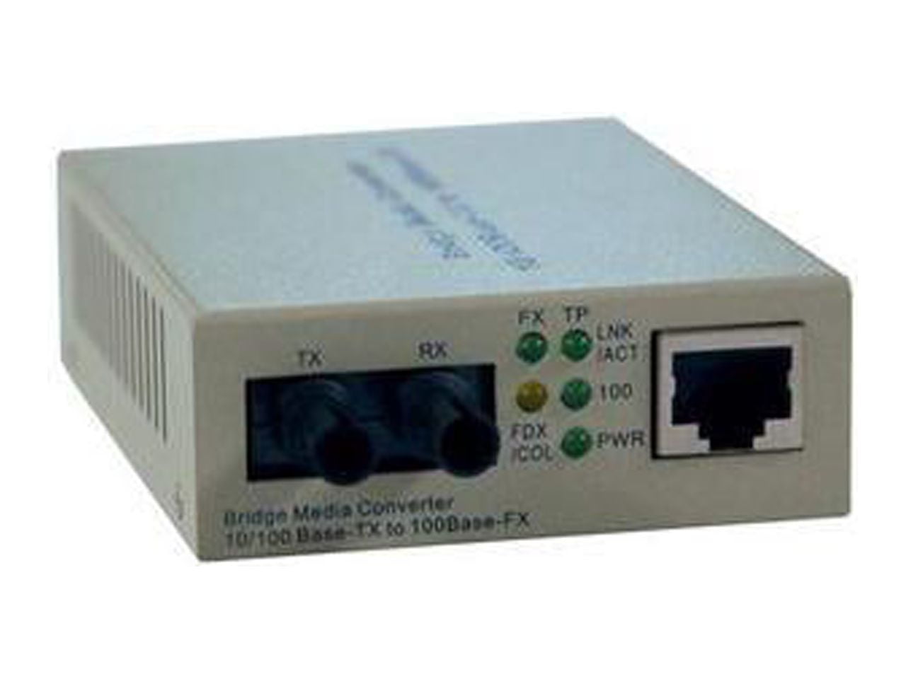 Tripp Lite Fiber Optic - 10/100BaseT to 100BaseFX-ST Multimode Media  Converter, 2km, 1310nm (N784-001-ST)