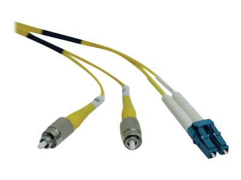 Tripp Lite Fiber Optic Duplex Patch Cable - 2 X Lc Male - 2 X Fc Male - 6.56ft - Yellow (n37802m)