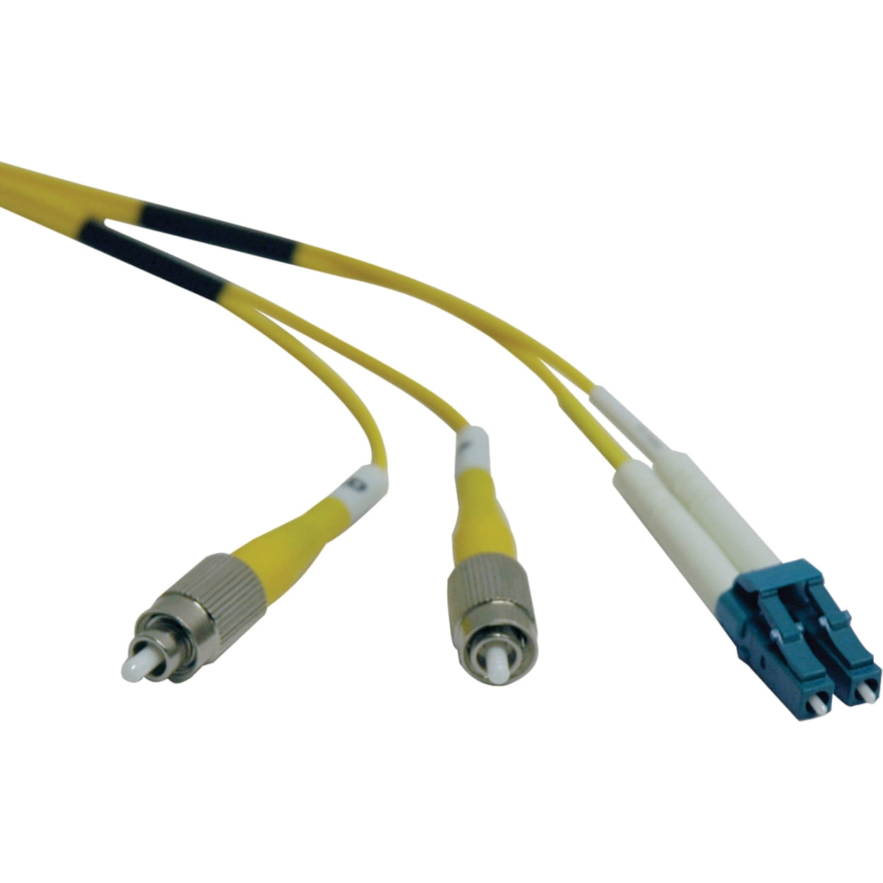 Tripp Lite Fiber Optic Duplex Patch Cable - 2 X Lc Male - 2 X Fc Male - 6.56ft - Yellow (n37802m)