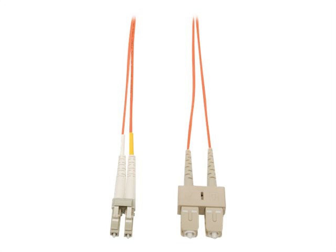 Tripp Lite Fiber Optic Duplex Patch Cable - SC Male - LC Male - 42.65ft - Orange