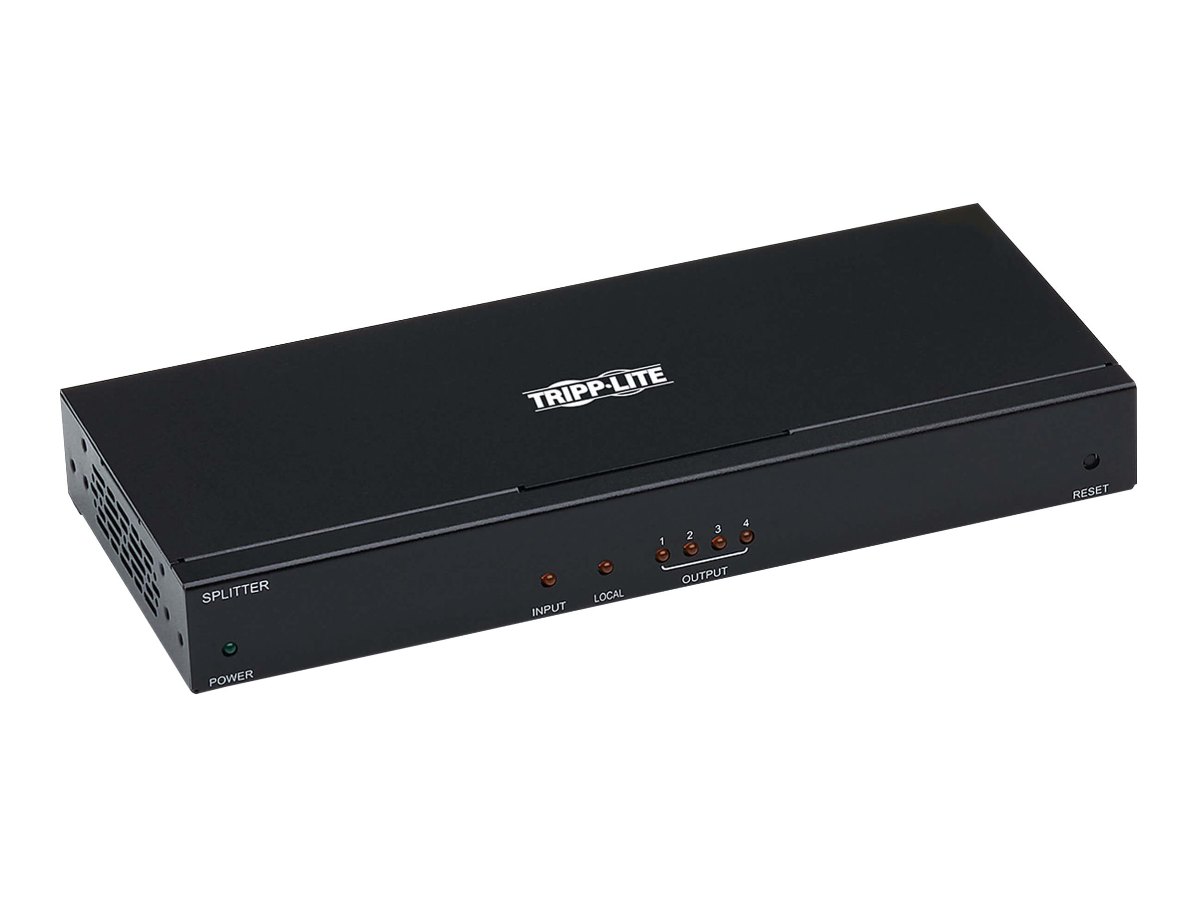 Eaton Tripp Lite Series HDMI over Cat6 Splitter/Extender with PoC & Multi-Resolution Support, 4 Ports - 4K @ 60 Hz, 4:4:4, HDR, TAA - Video/audio extender - HDMI - over CAT 6 - 4 ports - up to 125 ft - TAA Compliant