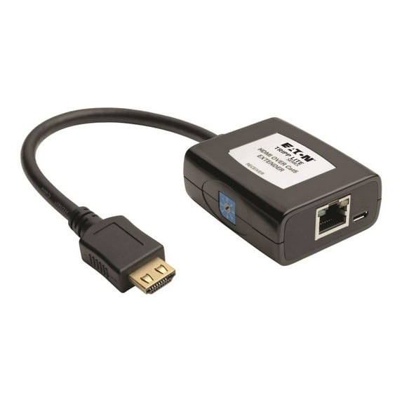 Tripp Lite HDMI Over Cat5/Cat6 Active Extender, Receiver, USB Powered, Video & Audio, 1080p at 60Hz (B126-1A0-U),Black