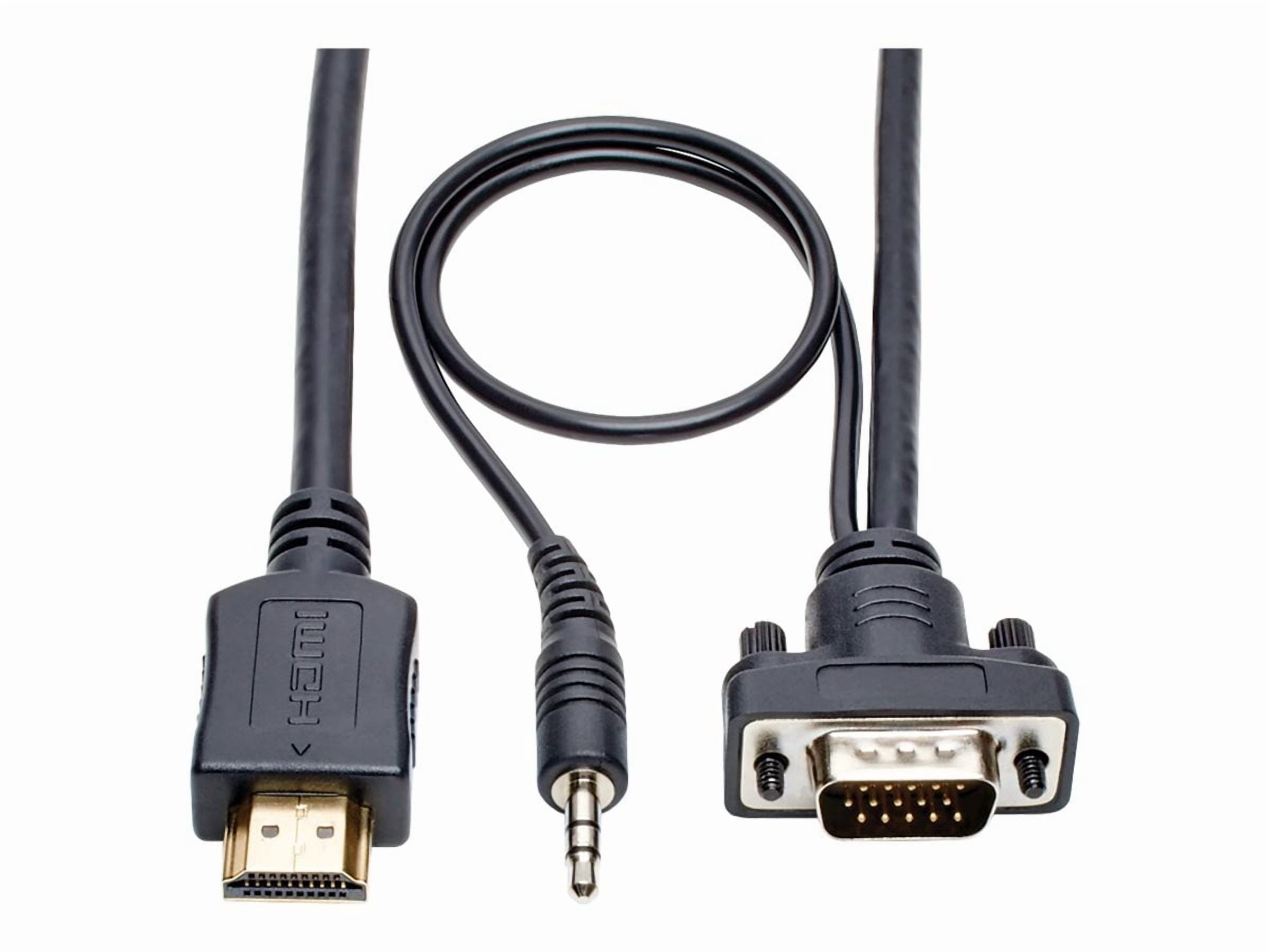 Tripp Lite 6ft HDMI to VGA Adapter Converter Cable Active + 3.5mm M/M 1080p
