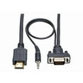 thumbnail image 1 of Tripp Lite 6ft 6" HDMI to VGA Adapter Converter Cable Active + 3.5mm M/M 1080p, 1 of 6