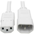 thumbnail image 1 of Tripp Lite Heavy-Duty C13 to C14 PDU-Style Power Extension Cable - 15A, 100?250V, 14 AWG, 2 ft., White, 1 of 5