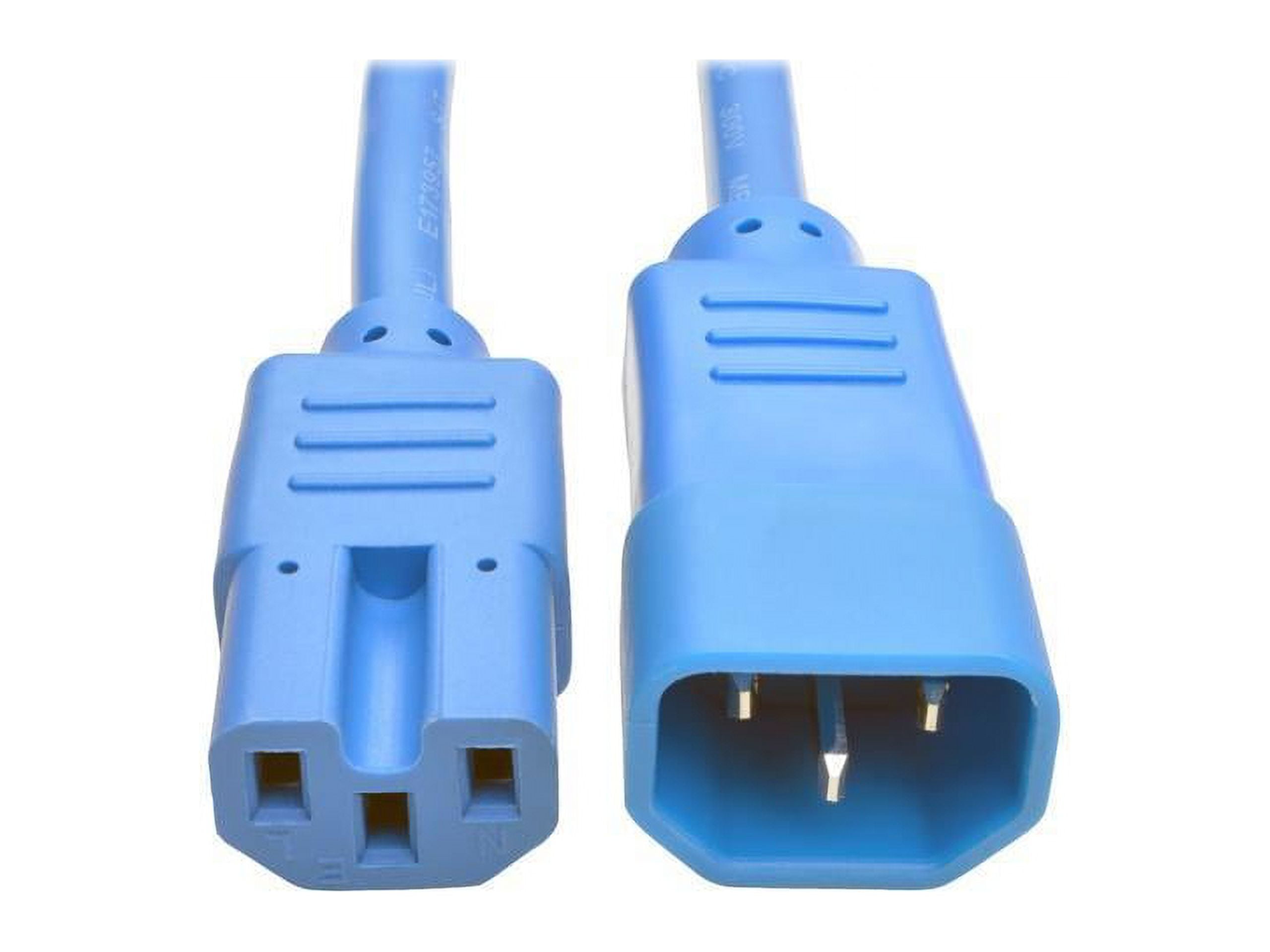 Tripp Lite HeavyDuty Computer Power Cord, 15A, 14 AWG (IEC320C14 to