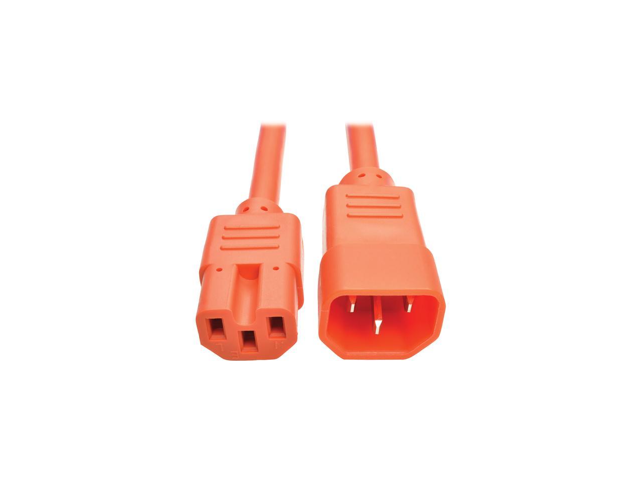 Tripp Lite HeavyDuty Computer Power Cord, 15A, 14 AWG (IEC320C14 to