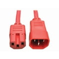 thumbnail image 1 of Tripp Lite 3ft Heavy-Duty Computer Power Cord (IEC-320-C14 to IEC-320-C15), Red, 1 of 5