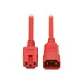 thumbnail image 1 of Tripp Lite 6' IEC-320-C14 to IEC-320-C15 Male/Female Heavy-Duty Computer Power Cord Red, 1 of 6