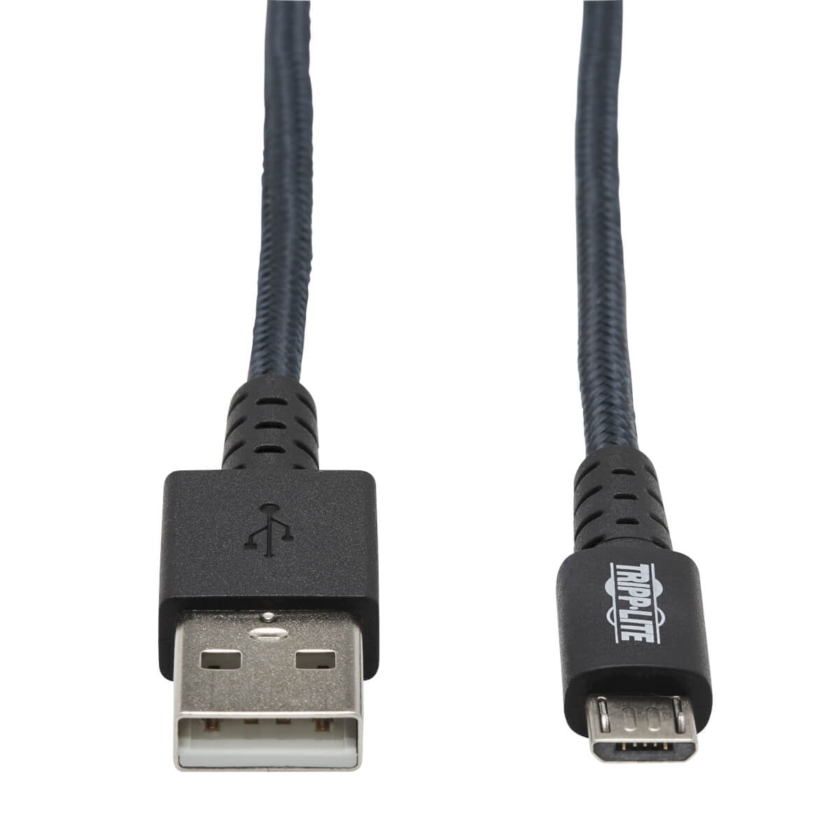Tripp Lite Heavy Duty Type-a To Micro-b Sync Cable Androids 3ft 3' - Cable - Micro-Type B (m) To (m) - 2.0 - 3 Ft - Stranded - Gray