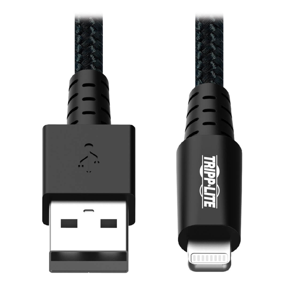 Tripp Lite Heavy-duty Sync / Cable With Lightning Connector - M/m, 2.0, Uhmwpe And Aramid Fibers, Gray, 6 Ft. (1.8 M) - Lightning Cable - Male To Lightning Male - 6 Ft - Gray
