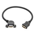 thumbnail image 1 of Tripp Lite Hi-Speed HDMI Cable w Ethernet Video & Audio Panel Mount F/F 1', P569-001-FF-APM, 1 of 3