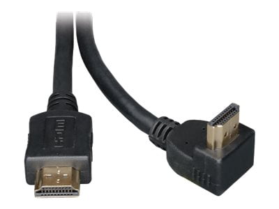 Tripp Lite P568-006-RA Black HDMI Gold Straight to Right-Angle Digital Video Cable Male to Male