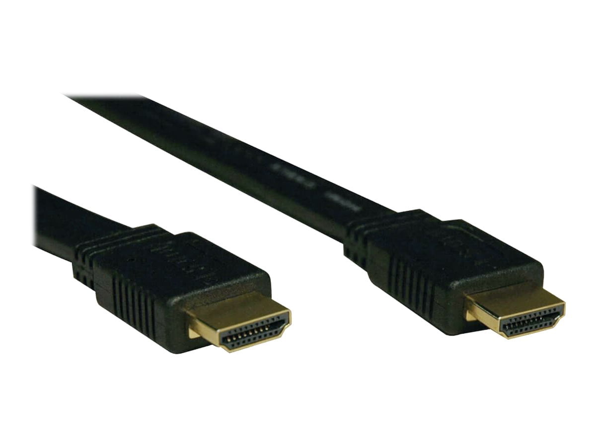 Tripp Lite High Speed HDMI Flat Cable, Ultra HD 4K x 2K, Digital Video with Audio (M/M), Black, 10-ft. (P568-010-FL)