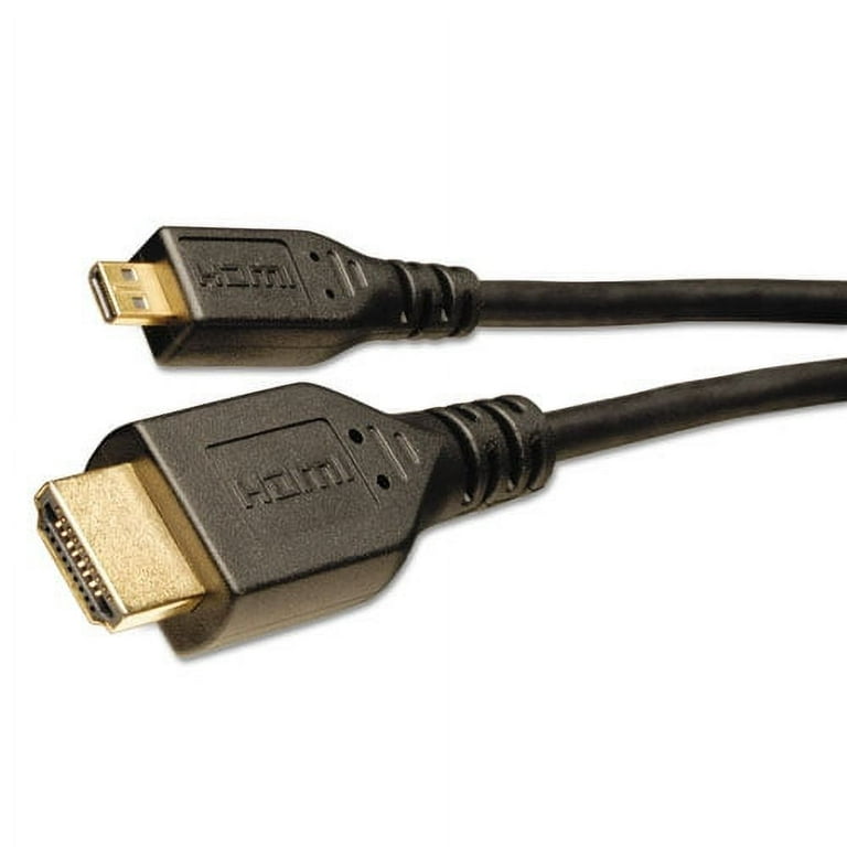 High Speed HDMI Cable with Ethernet, Digital Video with Audio (M/M), 3 ft, Black High Speed HDMI Cable with Ethernet, Digital Video with Audio (M/M), 3 ft, Black