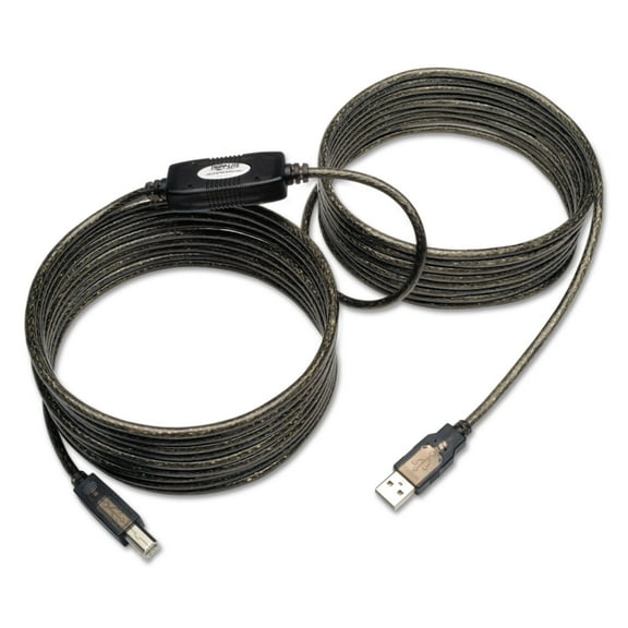 Tripp Lite High-Speed USB 2.0 A/B Active Device Cable, 25', U042-025