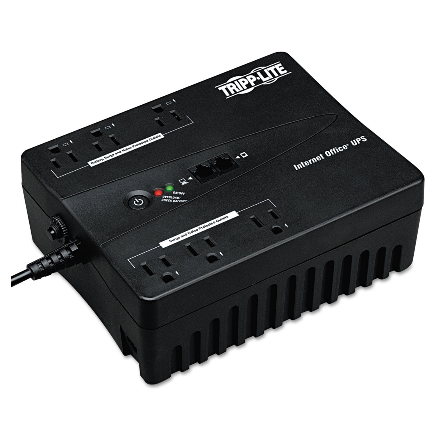 Tripp Lite INTERNET350U Internet Office UPS System, 6 Outlets, 350 VA, 380 J