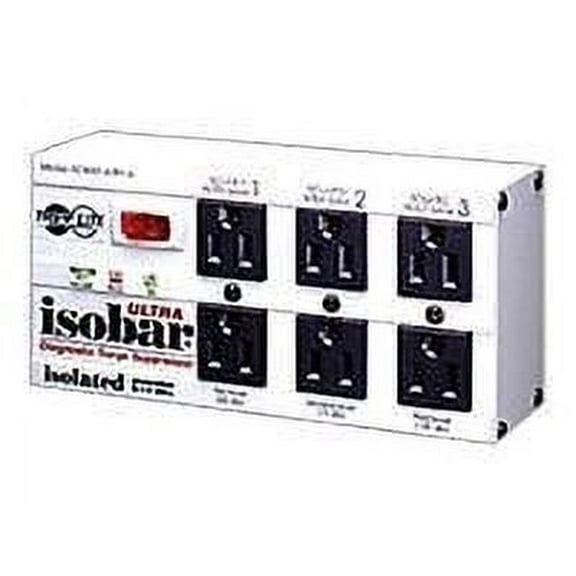 Tripp Lite ISOBAR6ULTRAHG 15ft. Cord 6 Outlets 3330 Joules Surge Suppressors