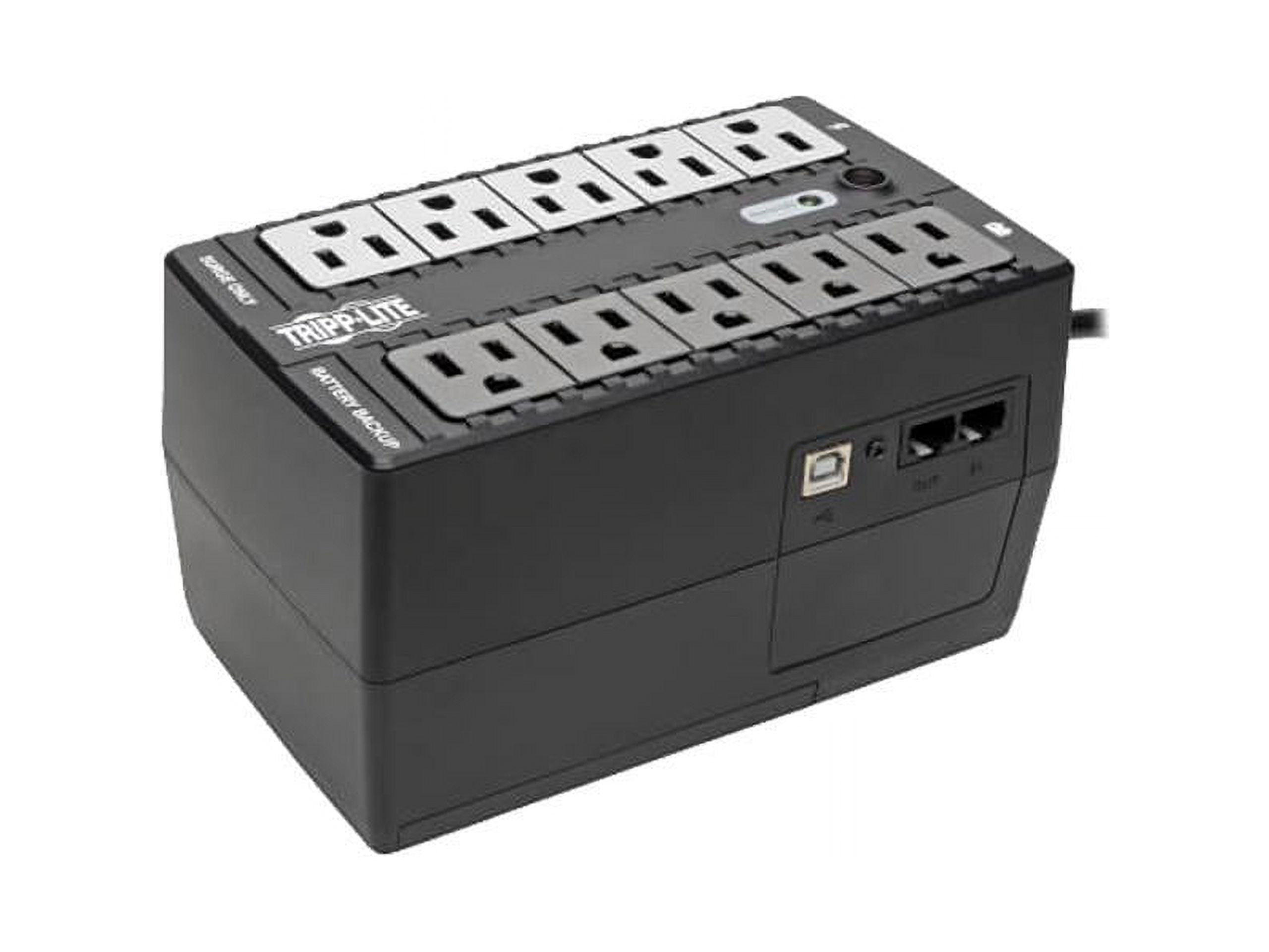 Tripp Lite Internet Office 120V 600VA 300W Standby UPS, Ultra-Compact Desktop, USB
