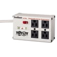 thumbnail image 1 of Tripp Lite Isobar Surge Protector with Diagnostic LEDs, 4 AC Outlets, 6 ft Cord, 3,330 J, Light Gray, Each, 1 of 1