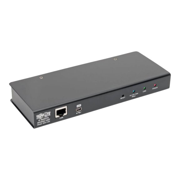 Tripp Lite by Eaton KVM Server Remote Control External over IP RS-232 Port TAA GSA - 1 x 1 - 1 x Keyboard/Mouse/Video - 0U - Rack-mountable