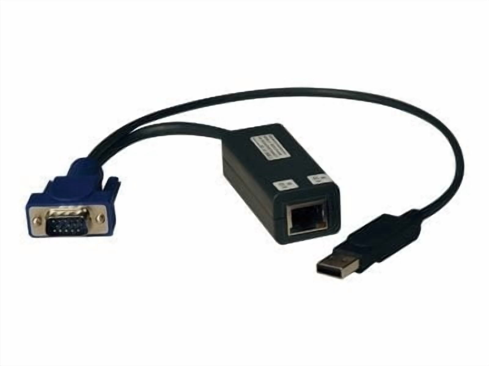 TRIPP LITE KVM Switch USB Server Interface Unit Virtual Media HD15 USB RJ45(B078-101-USB-1)