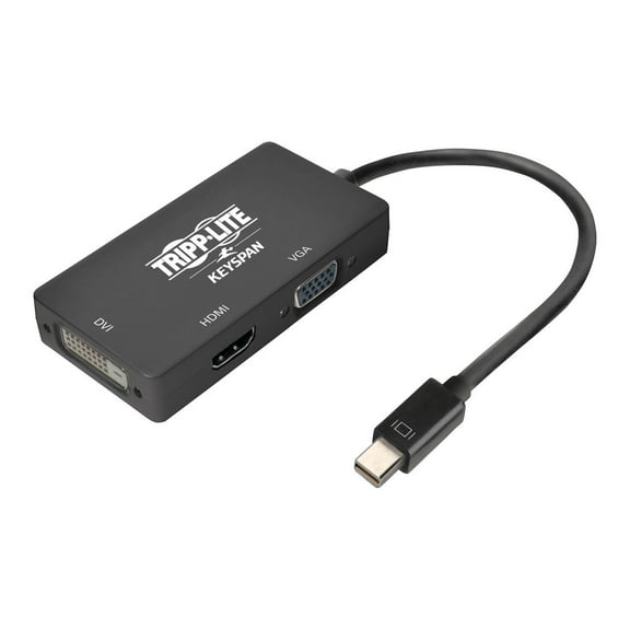 Tripp Lite Keyspan Mini DisplayPort 1.2 to VGA/DVI/HDMI All-in-One Converter Adapter, Thunderbolt 1 & 2 Compatible, 4K x 2K HDMI @ 60 Hz