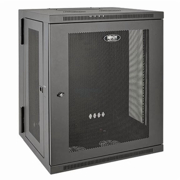 Tripp Lite Low Profile Wall Mount Rack Enclosure Cabinet - Black