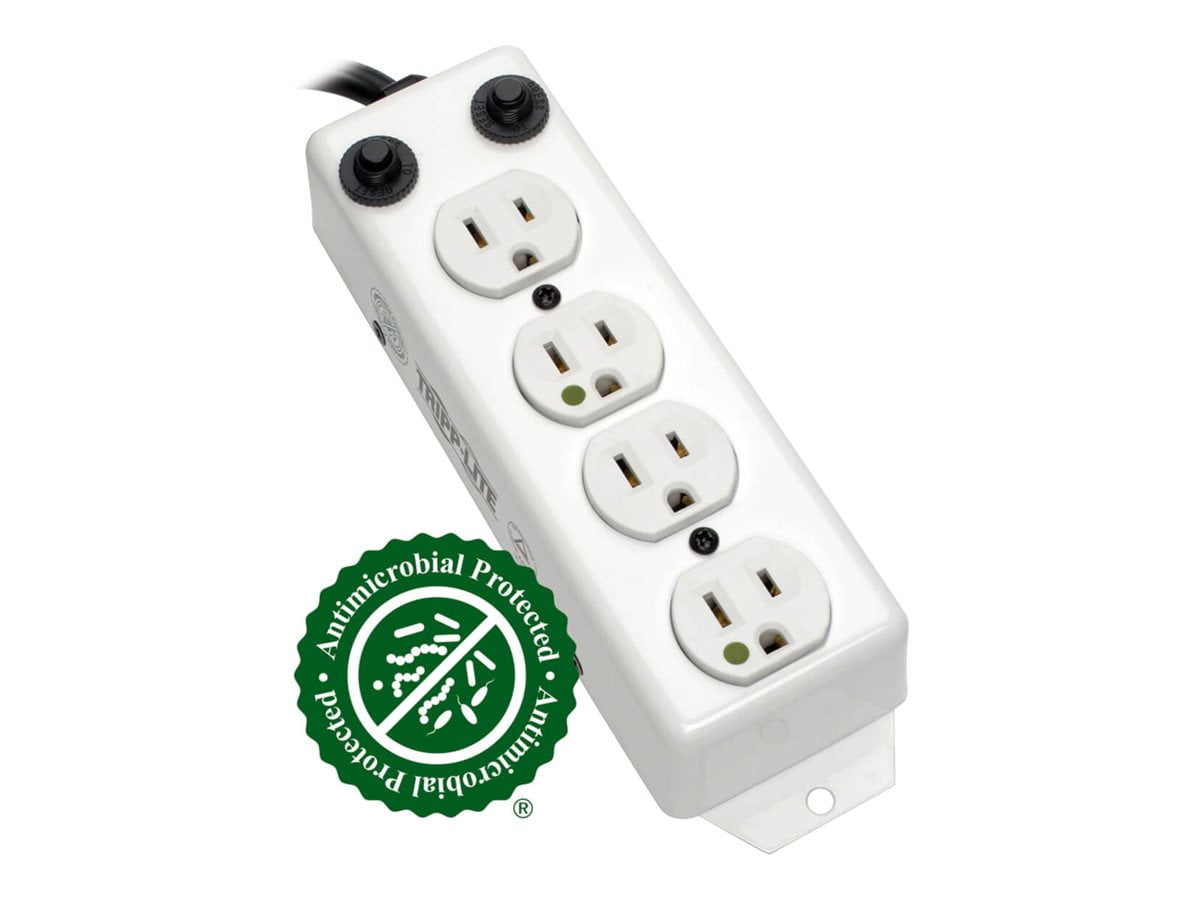 Tripp Lite UL 1363A Medical-Grade Power Strip w/ 4 Hospital-Grade Outlets