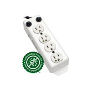 Tripp Lite Medical-Grade Power Strip for Patient Care Areas, 4 Outlets, 10 ft Cord, White