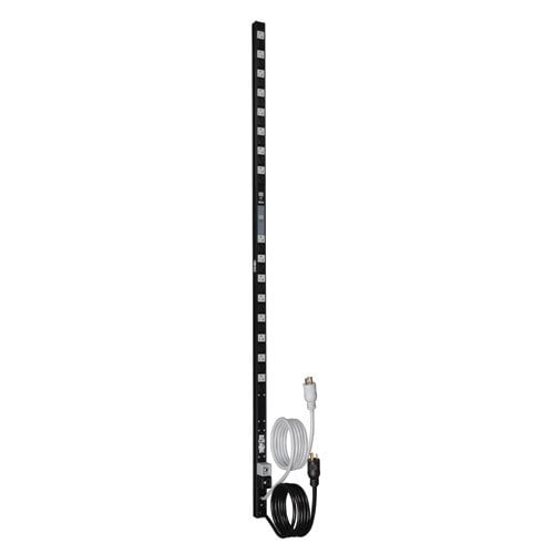 Tripp Lite Metered PDU, 20A Dual Circuit, 32 Outlets (5-15/20R), 120 V, L5-20P/5-20P, 10 ft. Cord, 0U Vertical Rack-Mount Power (PDUMV40)