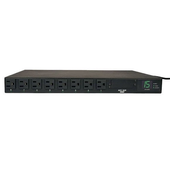 Tripp Lite 1U Rack-Mount 1.4kW Single-Phase ATS / Metered PDU w/ 8 Outlets