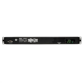 Tripp Lite 1U Rack-Mount TAA Complaint 3.2-3.8kW Single-Phase ATS/Metered PDU
