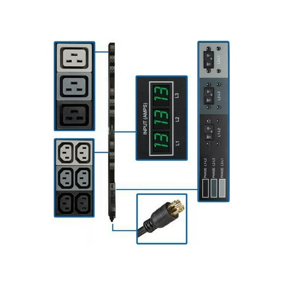 Tripp Lite Metered PDU3MV6L2130A 45-Outlets PDU