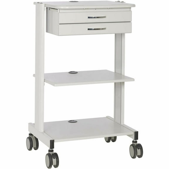 Tripp Lite Mobile Workstation with Adj. Shelves and Metal Drawers WWSS2DWSTAA
