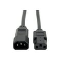 thumbnail image 1 of Tripp Lite SJT C14/C13 Computer Power Extension Cord 16 AWG 2' P004-002-13A, 1 of 3