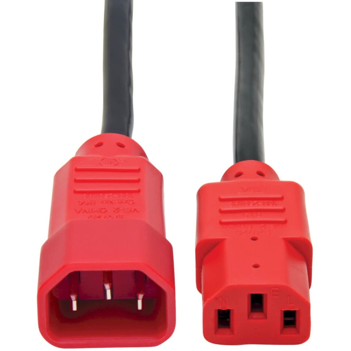 Tripp Lite Model P004-004-RD 4 ft. 18 AWG Power Cord w/ Red Connectors
