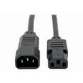 thumbnail image 1 of Tripp Lite 6' C13 to C14 13A 250V 16 AWG Computer Power Cable Black P00400613A, 1 of 10