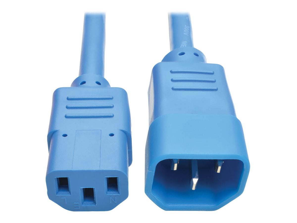 Tripp Lite 6ft Computer Power Extension Cord (IEC-320-C14 to IEC-320-C13), Blue
