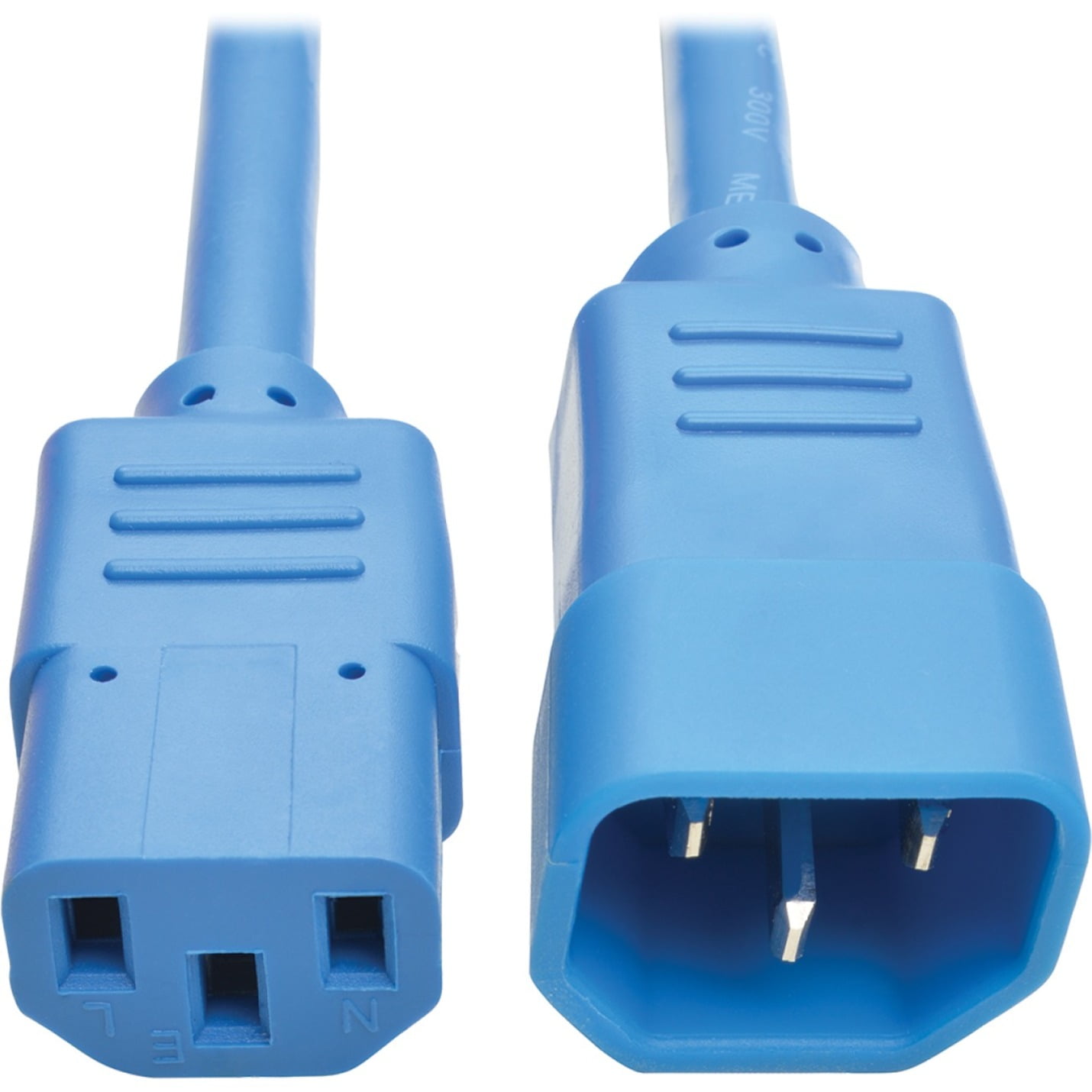 Tripp Lite 2 ft. Heavy Duty Power Extension Cord, C14 to C13, 15A, 14 AWG, Blue (P005-002-ABL)