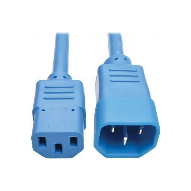 Tripp Lite Model P005-003-ABL 3 ft. Heavy-Duty Power Extension Cord, 15A, 14 AWG (IEC-320-C14 to IEC-320-C13) Male to Female