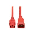 thumbnail image 1 of Tripp Lite 6ft Heavy Duty Power Extension Cord 15A 14 AWG C14 to C13 Red 6' - For Computer, Scanner, Printer, Monitor, Power Supply, Workstation - 230 V AC Voltage Rating - 15 A Current Rating - Red, 1 of 8